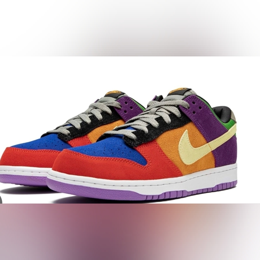 Dunk Low Viotech Nike Suede Multicolor‎ Msz 8 Streetwear Casual School Travel 86